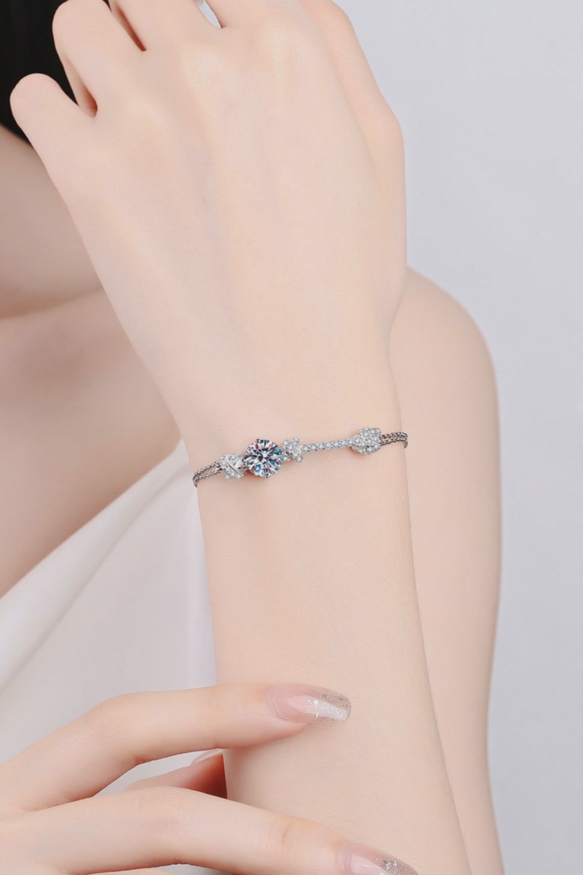 Bracelet 925 Sterling Silver 2 Carat Moissanite